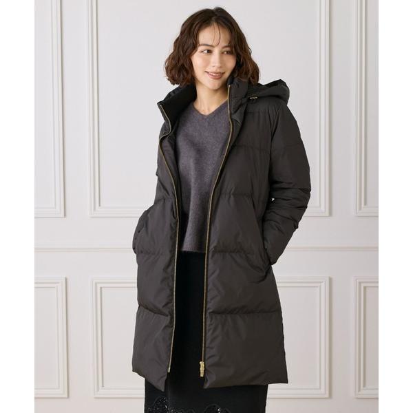 ダウンコート ダウンジャケット スタンドカラーフード ロングダウンコート レディース