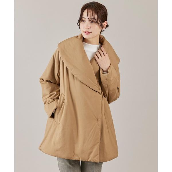 ブルゾン アウター LIMONTA EAST ショールカラーミドル丈中綿コート レディース