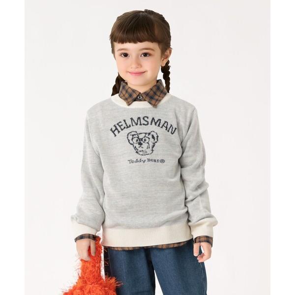 ニット セーター SHIPS Colors:100〜130cm/TeddyBear(R) ジャカード...