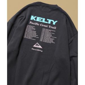 トレーナー スウェット 限定展開 KELTY×FREAK'S STORE/ケルティ 別注 ツアーロゴ バックプリント クルーネックスウェット メンズ