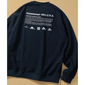 トレーナー スウェット 限定展開 KELTY×FREAK’S STORE/ケルティ 別注 ヒストリーロゴ バックプリント クルーネックスウェット メン