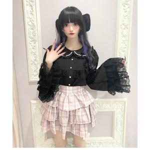 ブラウス シャツ おリボン姫袖ブラウス レディース