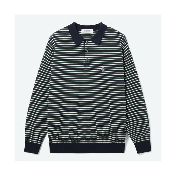 セーター ニット SADDLE SHOULDER POLO SWEATER　ニットポロシャツ　ゴルフ...