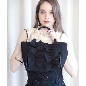 ビジネスバッグ Moelleux モワルー フリルトートバッグ Mサイズ レディース