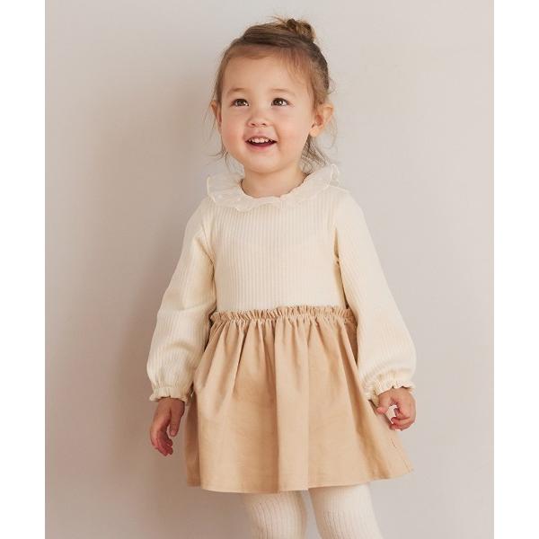 ベビー服 ロンパース 「10mois(ディモワ)」DOTフリルカラーボディオール 70・80cm