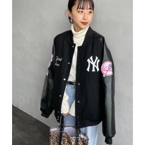 スタジャン 「FANATICS/ファナティクス」 別注 MLBロゴワッペン メルトンスタジャン レディース メンズ