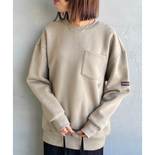 トレーナー スウェット 「Marmot/マーモット」 別注 ワンポイントロゴ ポケットスウェット レ...