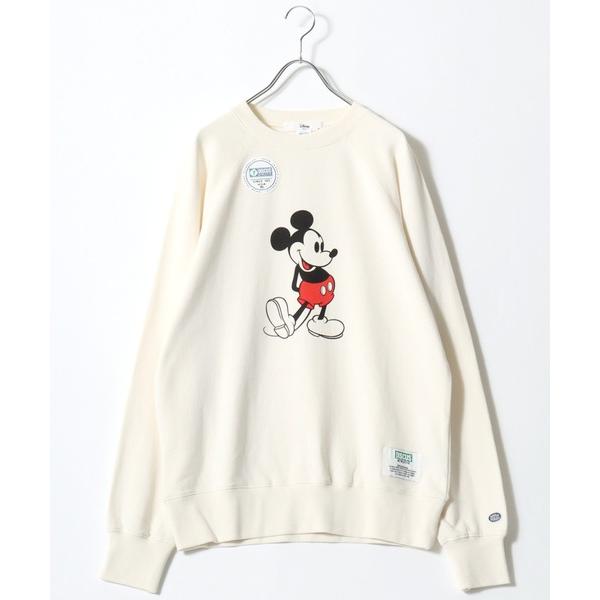 トレーナー スウェット DISCUS ATHLETIC×Disney ミッキーマウス キャラクタープ...