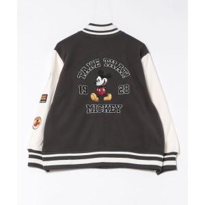 スタジャン Disney（ディズニー）キャラクター フリーススウェットスタジャン レディース メンズ ユニセックス レディース メンズ