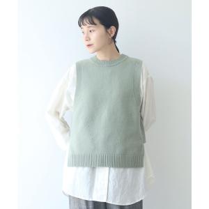 ベスト ジレ NEW ENGLAND ニットベスト レディース