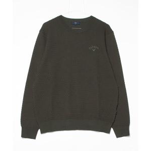 セーター ニット キャロウェイ  リンクス編クルーネックニット メンズ