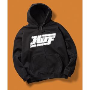 HUF（ハフ） ジップアップパーカー X-LARGE ダークグリーン メンズ