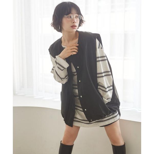 ベスト ジレ boxy oversize leather like vest /ボクシーオーバーサイ...