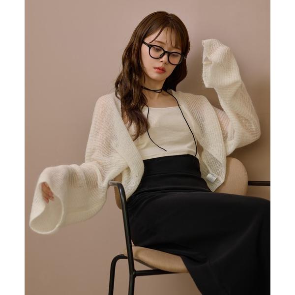 カーディガン loose knit bolero cardigan /ルーズショートボレロニットカー...