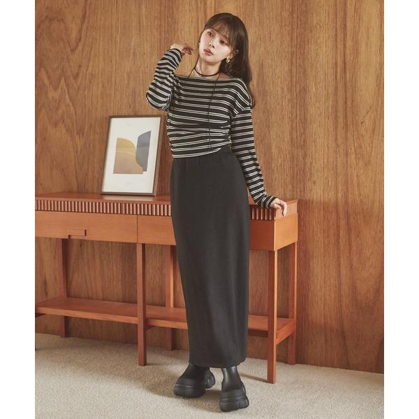 セットアップ border long skirt set up /ボーダーロングスカートセットアップ...