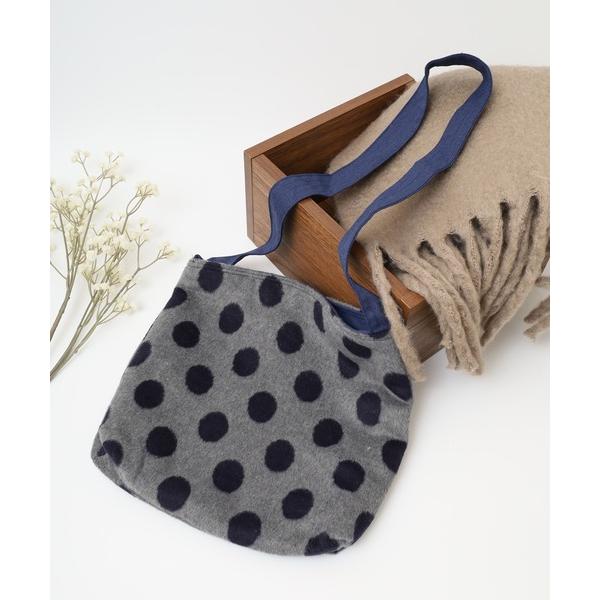 ショルダーバッグ バッグ 水玉柄起毛ショルダーバッグ レディース