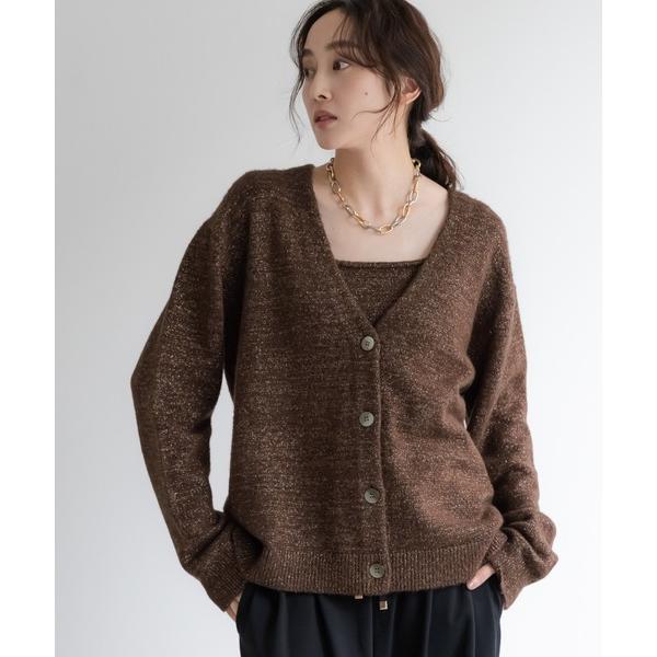 ニット セーター アンサンブルラメニット/598138 レディース