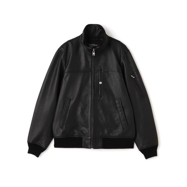 ma1 ma-1 STAND LEATHER MA-1 MOD JACKET / スタンド レザー ...