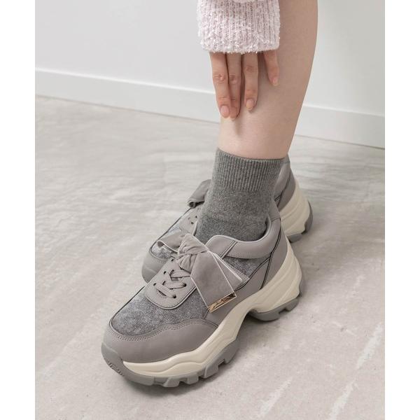 スニーカー 2WAY ソックスドッキングリボンスニーカー レディース