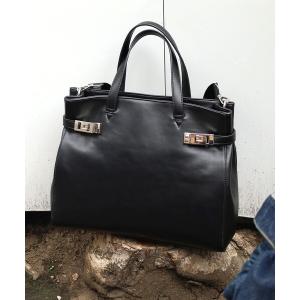トートバッグ Ｗ金具付き２ＷＡＹトートバッグ／Ａ４対応 レディース