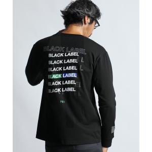tシャツ 「BLACK LABEL」QUICK DRY MULTI LOGO L/S TEE：速乾 マルチロゴ ロングスリーブTシャツ ロンT メンズ｜ZOZOTOWN Yahoo!店