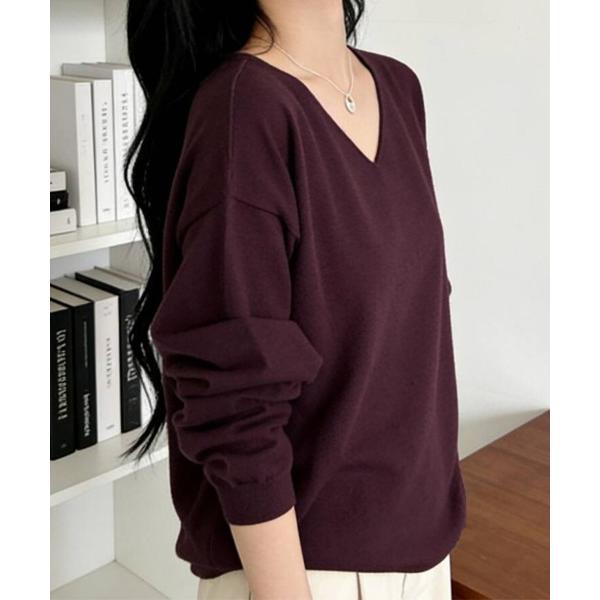 ニット セーター 選べる3タイプ×カシミヤタッチニットトップス レディース