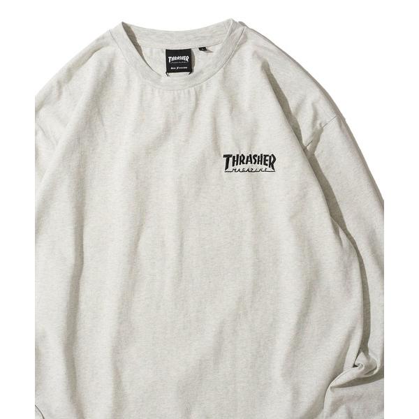 tシャツ 「THRASHER / スラッシャー」ワンポイント刺繍ロングスリーブTシャツ メンズ レデ...