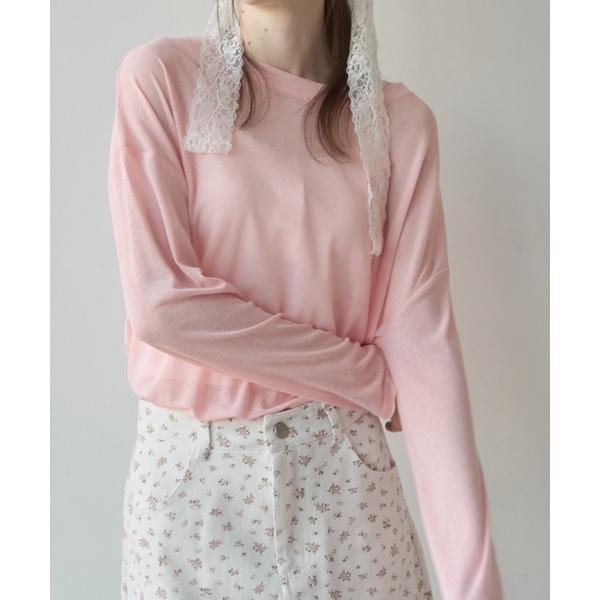 tシャツ シアーカラートップス / sheer color tops レディース