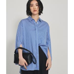 ブラウス シャツ 袖スリットレギュラーシャツ/オフィスカジュアル レディース