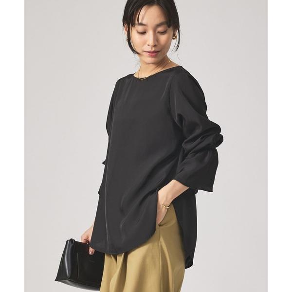 ブラウス シャツ ブライトツイルベルブラウス/秋服/冬服/オフィスカジュアル/レイヤード レディース