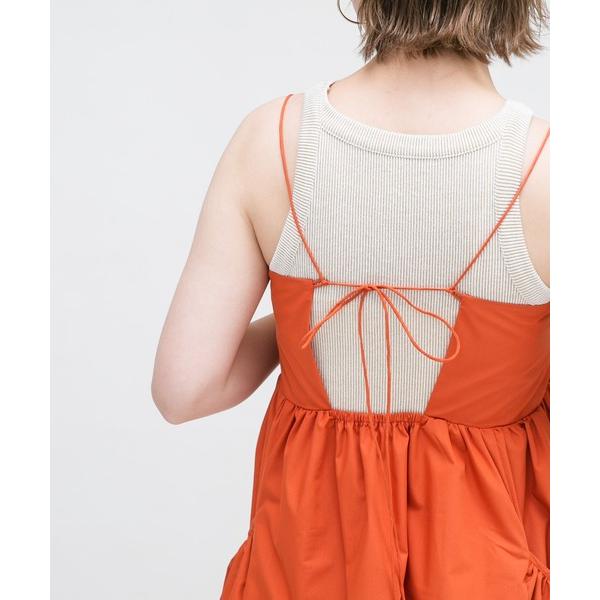 「KBF」 ノースリーブトップス ONE ベージュ レディース