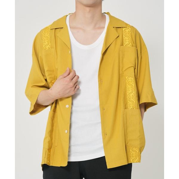 「ROUGH TRADE」 半袖シャツ X-LARGE イエロー メンズ