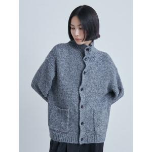 カーディガン W/NYシャギーニットCD レディース