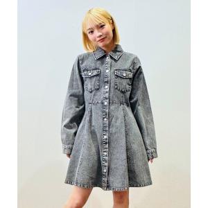 ワンピース デニムシャツワンピース キッズ 子供服 女の子