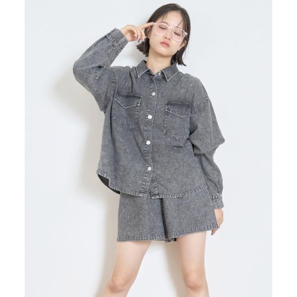 セットアップ デニムシャツSETUP キッズ 子供服 女の子