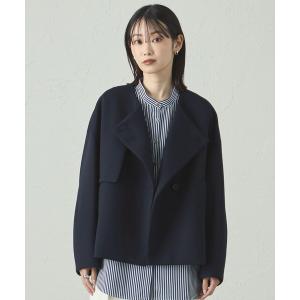 ブルゾン アウター 「着回し抜群」アヤポンチショートコート レディース