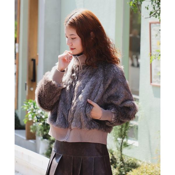 ブルゾン アウター 「別注」PENNEY’S / ファー ジャケット レディース
