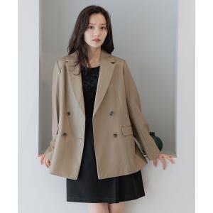 ジャケット テーラードジャケット フェイクレザーダブルボタンジャケット573099 レディース