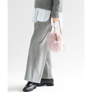 パンツ コットン コーデュロイ ワイド パンツ レディース