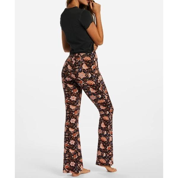 パンツ 「BILLABONG/ビラボン」23AW SUNDOWN/フラワー柄ロングフレアパンツ レデ...