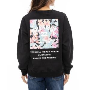 トレーナー スウェット 「BILLABONG/ビラボン」24AW PATTERN LOGO SWEAT/バックプリントスウェットトレーナー レディース