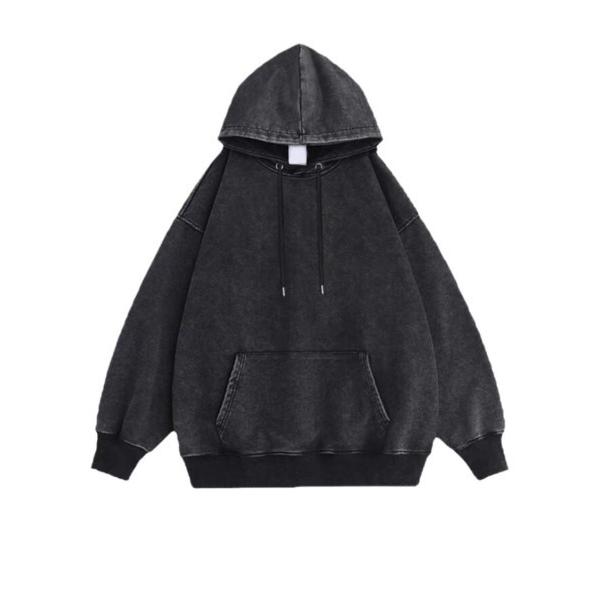 パーカー 無敵のユルさ!フェードブラックパーカー メンズ レディース