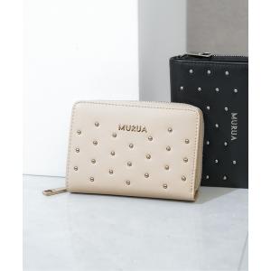 財布 「MURUA/ムルーア」 STUDS SERIES ラウンドウォレット レディース