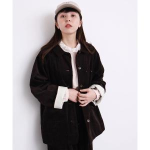 ブルゾン アウター 6Wコーデュロイ　隠れハウスポケットブルゾン レディース