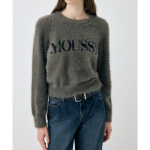 ニット セーター 「ZOZO・一部店舗限定」SHAGGY MOUSSY LOGO KNIT / シャギーマウジーロゴニット レディース