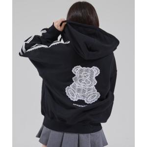 パーカー 「OY/オーワイ」LACE DOLLY HOODIE ZIP UP/レースオードリージップアップパーカー レディース メンズ