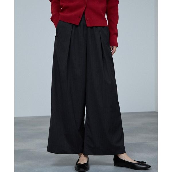 パンツ milli de l'air サキソニーライクイージーパンツ レディース