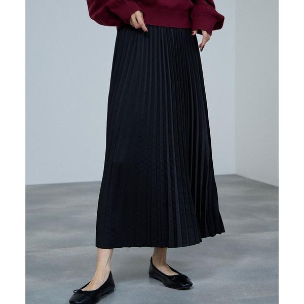 スカート milli de l'air ササテンストレッチ プリーツスカート