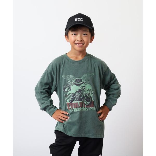 tシャツ ピグメント染め オーバーロンT KIDS キッズ 子供服 男の子 女の子