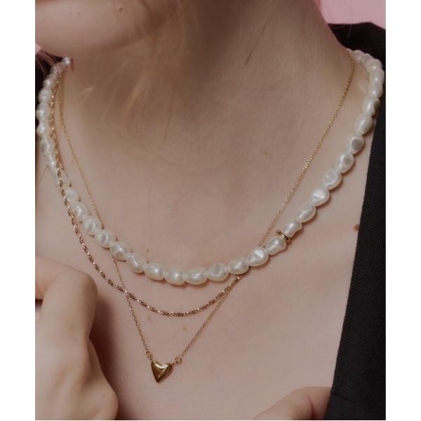 ネックレス 「Su1.」デュアルパールネックレス レディース